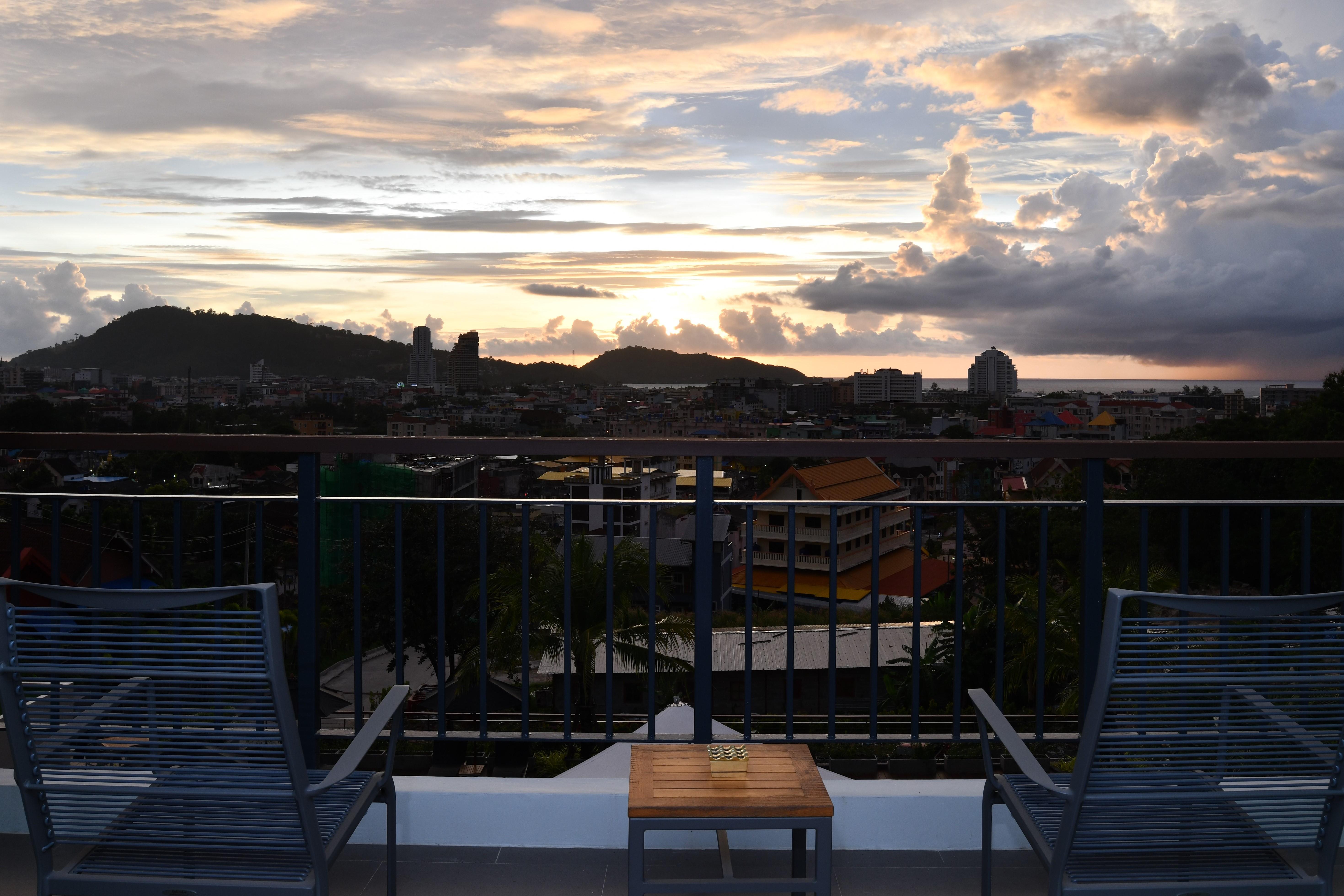 Skyview Resort Phuket Patong Beach Exterior photo Sunset at the University of the West Indies Cave Hill Campus